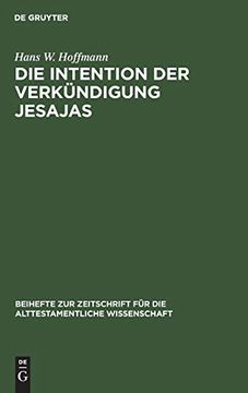 portada Die Intention der Verkündigung Jesajas (in German)