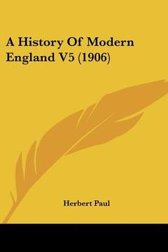 portada a history of modern england v5 (1906)