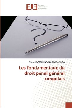 portada Les fondamentaux du droit pénal général congolais (in French)