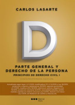 portada PRINCIPIOS DE DERECHO CIVIL. I. PARTE GENERAL Y DE LA PERSONA