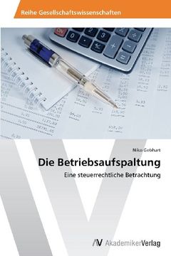 portada Die Betriebsaufspaltung (en Alemán)