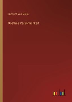 portada Goethes Persönlichkeit (en Alemán)