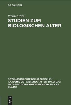 portada Studien zum Biologischen Alter (en Alemán)