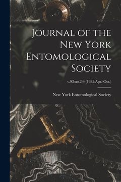 portada Journal of the New York Entomological Society; v.93: no.2-4 (1985: Apr.-Oct.) (en Inglés)