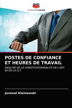 portada Postes de Confiance Et Heures de Travail (en Francés)