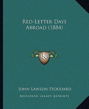 portada red-letter days abroad (1884) (en Inglés)