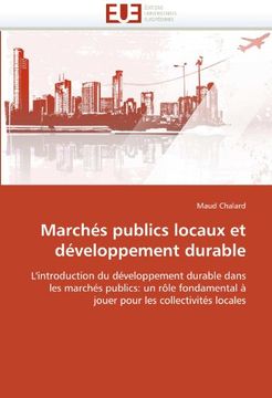 portada Marches Publics Locaux Et Developpement Durable