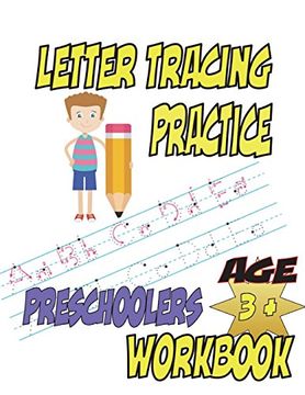 portada Letter Tracing Practice Preschoolers Workbook: (8. 5X11, 112 Pages) Letter Pictures, Sign Language, Large and Small Letters Practice, 
