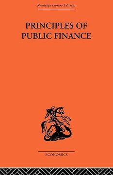 portada principles of public finance (en Inglés)