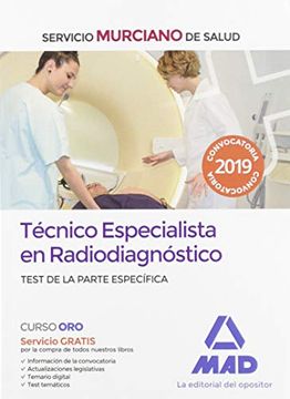 portada Técnico Especialista en Radiodiagnóstico del Servicio Murciano de Salud. Test de la Parte Específica