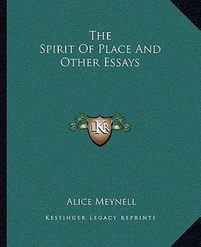 portada the spirit of place and other essays (in English)