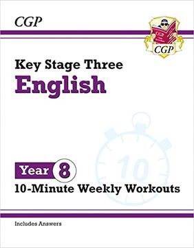 portada New ks3 Year 8 English 10-Minute Weekly Workouts (Cgp ks3 10-Minute Tests)