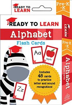portada Ready to Learn: Pre-K-K Alphabet Flash Cards (in English)