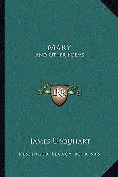 portada mary: and other poems (in English)
