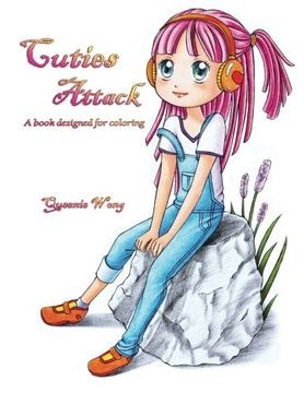 portada Cuties Attack - A book designed for coloring