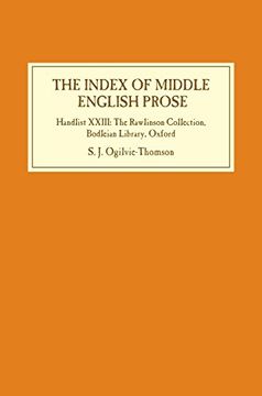 portada The Index of Middle English Prose: Handlist XXIII: The Rawlinson Collection, Bodleian Library, Oxford (23)