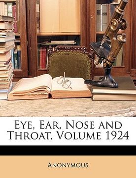 portada eye, ear, nose and throat, volume 1924