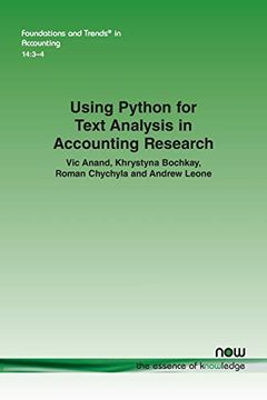 portada Using Python for Text Analysis in Accounting Research (Foundations and Trends® in Accounting) (en Inglés)