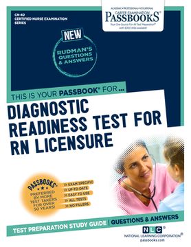 portada Diagnostic Readiness Test for RN Licensure (Cn-40): Passbooks Study Guide Volume 40 (en Inglés)
