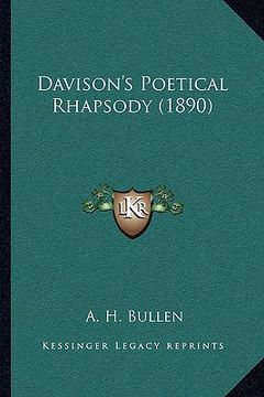 portada davison's poetical rhapsody (1890) (in English)