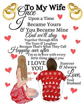 portada To my Wife Once Upon a Time i Became Yours & you Became Mine and We'll Stay Together Through Both the Tears & Laughter: 20Th Anniversary Gifts for. Lines to Write in Inspirational Quotes, Notes 