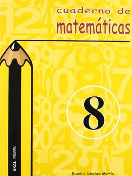 portada Matemáticas, Educación Primaria. Cuaderno 8