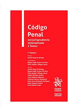 portada Código Penal con Jurisprudencia Sistematizada 2 Tomos 7ª Edición 2021 (Textos Legales)