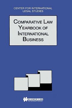 portada comparative law yearbook of international business (en Inglés)