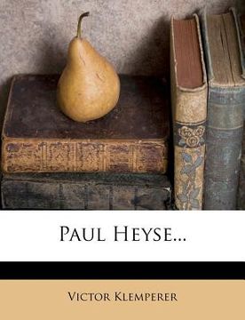 portada Paul Heyse... (in German)
