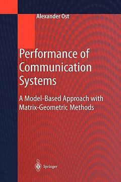 portada performance of communication systems: a model-based approach with matrix-geometric methods (en Inglés)