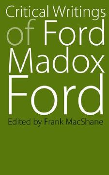 portada critical writings of ford madox ford (in English)