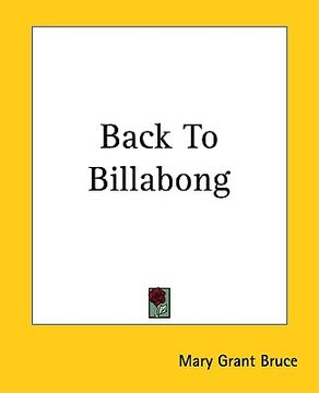 portada back to billabong (en Inglés)