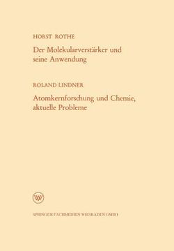 portada Der Molekularverstärker Und Seine Anwendung / Atomkernforschung Und Chemie, Aktuelle Probleme (en Alemán)