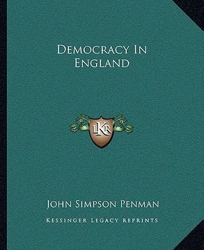 portada democracy in england (en Inglés)