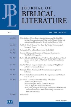 portada Journal of Biblical Literature 140.4 (2021)