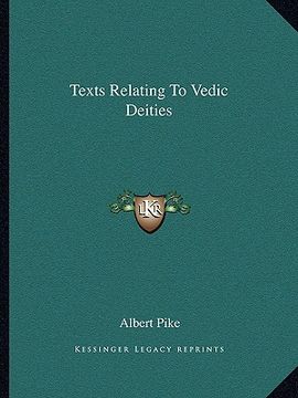 portada texts relating to vedic deities (en Inglés)