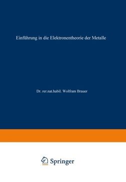 portada Einführung in die Elektronentheorie der Metalle (German Edition)
