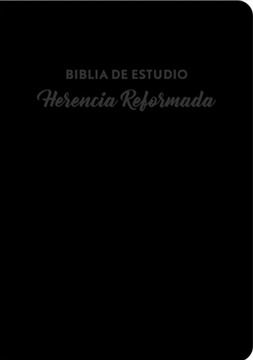 portada Biblia de Estudio Herencia Reformada  piel genuina (color negro)