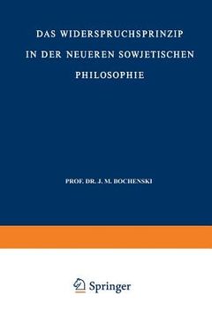 portada Das Widerspruchsprinzip in Der Neueren Sowjetischen Philosophie (in German)