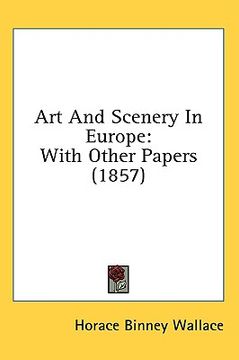 portada art and scenery in europe: with other pa