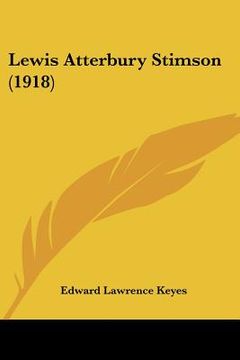 portada lewis atterbury stimson (1918)