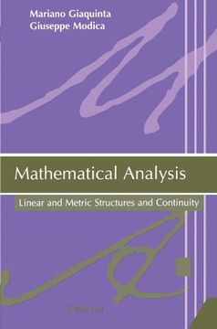 portada Mathematical Analysis: Linear and Metric Structures and Continuity (en Inglés)