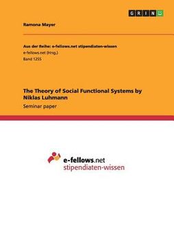 portada The Theory of Social Functional Systems by Niklas Luhmann (en Inglés)