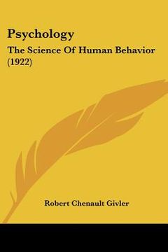 portada psychology: the science of human behavior (1922) (en Inglés)