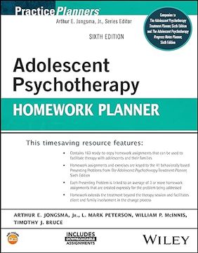 portada Adolescent Psychotherapy Homework Planner