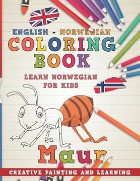 portada Coloring Book: English - Norwegian I Learn Norwegian for Kids I Creative Painting and Learning.