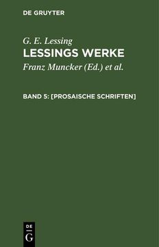 portada [Prosaische Schriften] (in German)