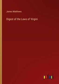 portada Digest of the Laws of Virgini (en Inglés)