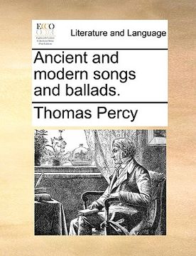 portada ancient and modern songs and ballads.