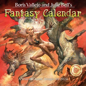 portada Boris Vallejo & Julie Bell's Fantasy Wall Calendar 2024: A Year of Classic Images for 2024 (en Inglés)